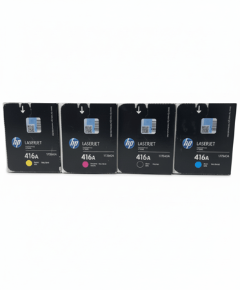 HP 416A Color Toner Cartridge Set of 4 CF410A, CF411A, CF412A, CF413A for HP Color LaserJet Pro M454 / M479 Series Printers
