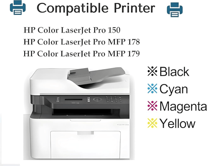 HP 119A Cyan/Magenta/Yellow Laser Toner Cartridge - ( W2091A, W2092A, W2093A)