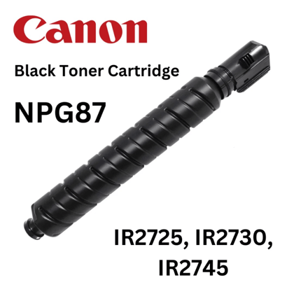 Canon NPG87 CEXV63 Black Toner Cartridge for Printer IR2725, IR2730, IR2745 Copier