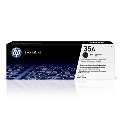 HP 35A Black Original LaserJet Toner Cartridge (CB435A) for HP LaserJet P1005, P1006, P1007, P1008 Printers
