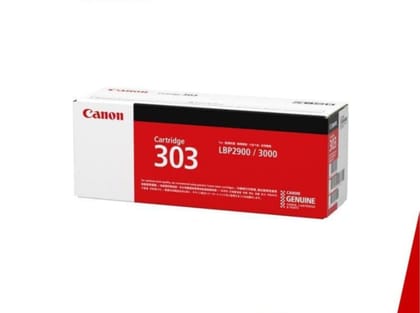 Canon 303 Black Original Toner Cartridge (CRG-303) for Canon LBP2900, LBP2900B Printers
