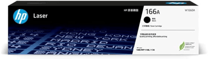 HP 166A (W1660A) Black LaserJet Toner Cartridge for HP Laser 1008a, 1008w, HP Laser MFP 1188a, 1188w, 1188nw Printers