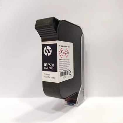 HP 2580 B3F58B Black Solvent Ink Cartridge