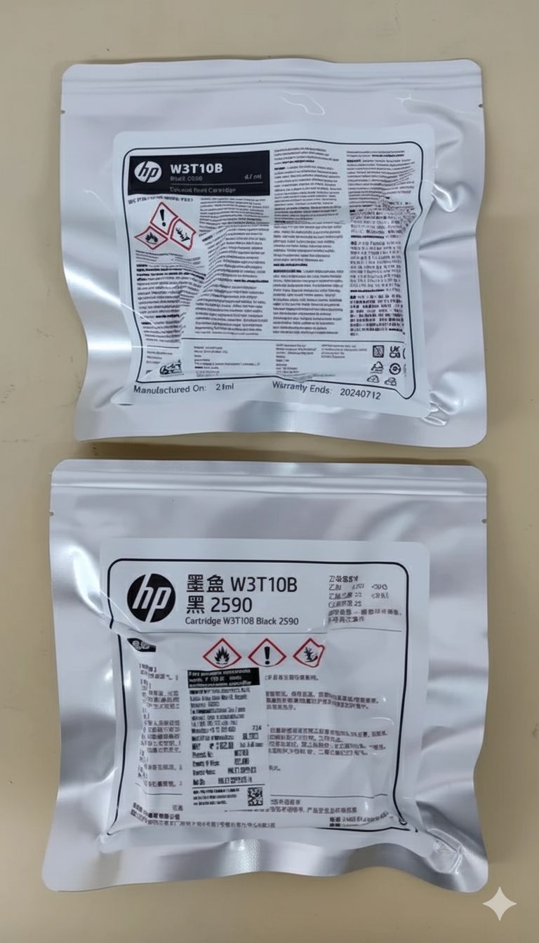 HP W3t0b BLACK 2590 SOLVENT INK CARTRIDGE PACK OF 2 