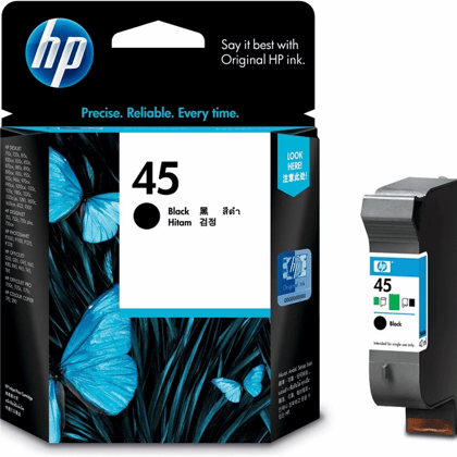 HP 45 Black Original Ink Cartridge - (51645AA)