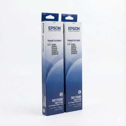 Epson  LQ-2090 Ribbon Cartridge (S015586 / S015336) Printer For LQ-2090, LQ-2090II & 2090H Series Printers [PACK OF 2]