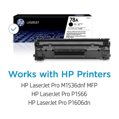 HP 78A Black Toner Cartridge Dual Pack (Pack of 2) – Compatible with HP LaserJet P1606dn, M1536dnf