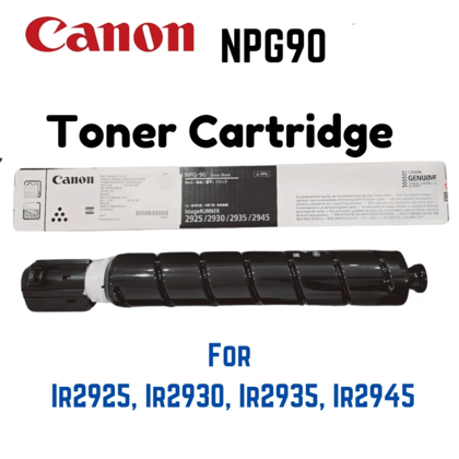 Canon NPG90 Black Toner Cartridge for IR2925, IR2930, IR2935, Ir2945 Photocopier Machine