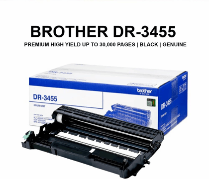 Brother DR-3455 Drum Cartridge / Drum Unit – Original Imaging Drum | Compatible with HL-L5000D, HL-L5100DN, HL-L6200DW, DCP-L5600DN, MFC-L5900DW Printers