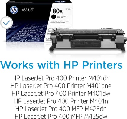 HP 80A CF280A Black Original Toner Cartridge For HP LaserJet 400, M401, M401d, M401dn, M401, M425 MFP
