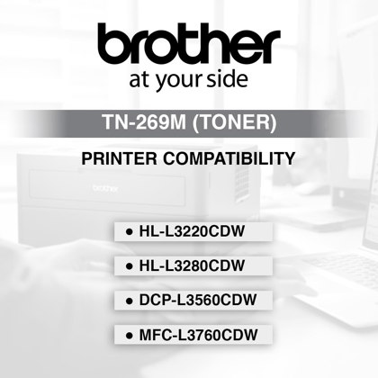 Brother TN-269 Toner Cartridge for HL-L3220CDW, HL-L3280CDW, DCP-L3560CDW, MFC-L3760CDW