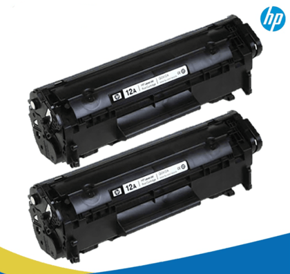 HP 2612A Black Toner Cartridge Dual Pack (Pack of 2) -Compatible with HP LaserJet 1010, 1020, 1022, M1005, M1319 Printers