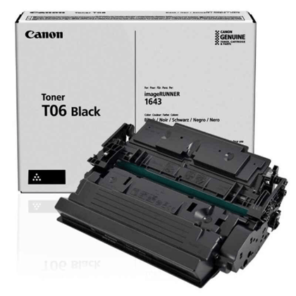 Canon T06 Black Original Toner Cartridge for imageRUNNER IR1643, IR1643i, IR1643iF, IR1643P