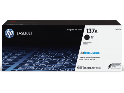 HP 137A Black LaserJet Toner Cartridge (W1370A) for HP LaserJet Pro M233 & M234 Series Printers