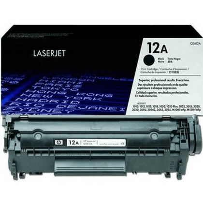 HP 2612A Black LaserJet Toner Cartridge (Q2612A) for HP LaserJet 1010, 1012, 1015, 1020, 1022, 3015, 3020, 3030, 3050 Printers